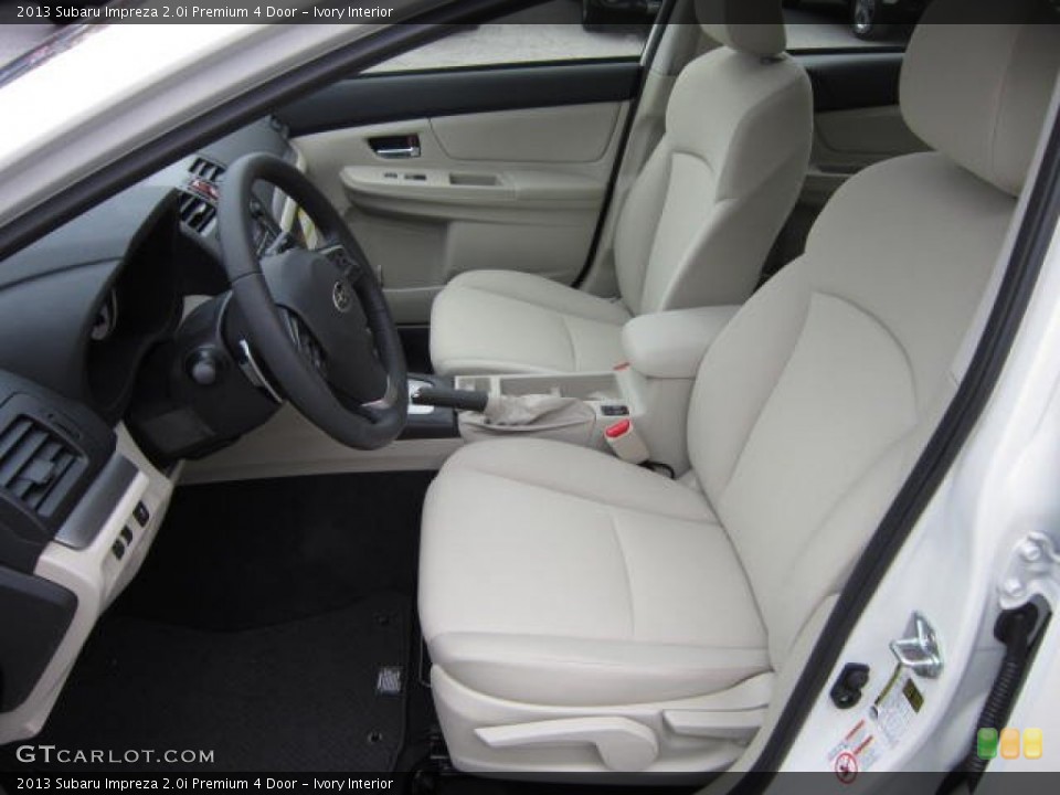 Ivory Interior Photo for the 2013 Subaru Impreza 2.0i Premium 4 Door #72462508
