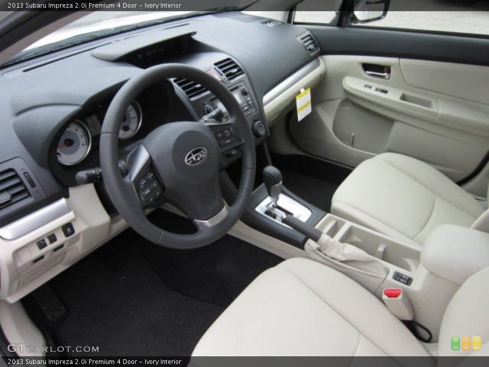 Ivory Interior Prime Interior for the 2013 Subaru Impreza 2.0i Premium 4 Door #72462520
