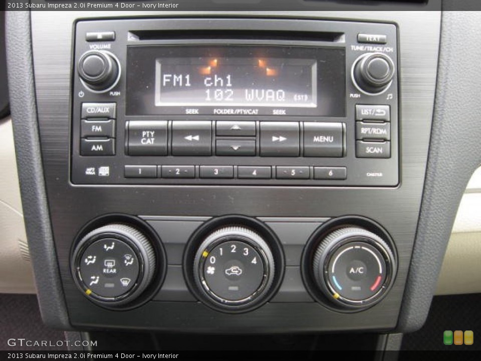 Ivory Interior Controls for the 2013 Subaru Impreza 2.0i Premium 4 Door #72462553