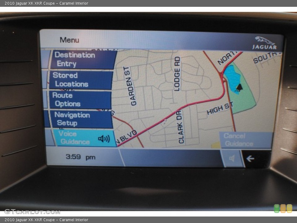 Caramel Interior Navigation for the 2010 Jaguar XK XKR Coupe #72463036
