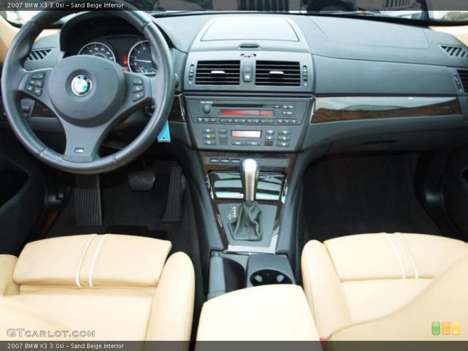 Sand Beige Interior Dashboard for the 2007 BMW X3 3.0si #72463766