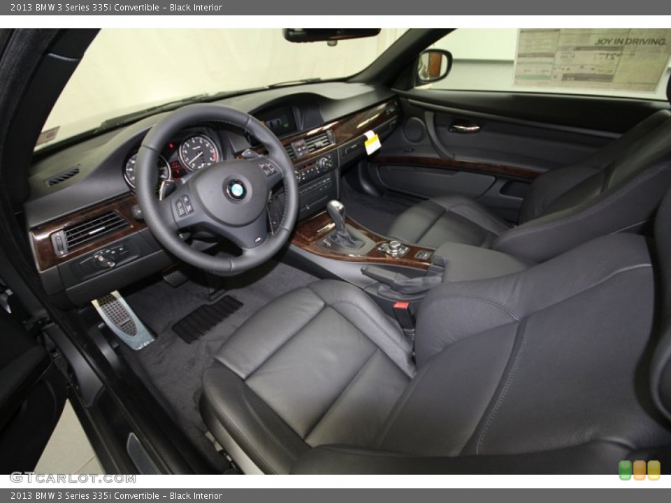 Black Interior Prime Interior for the 2013 BMW 3 Series 335i Convertible #72464117