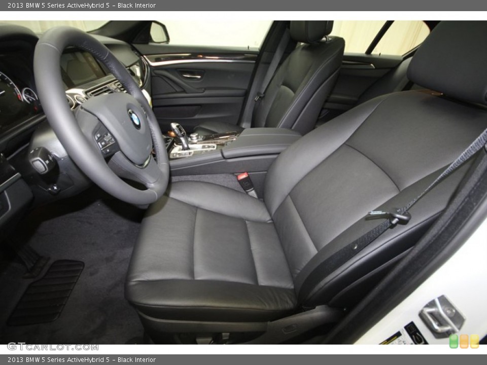 Black Interior Front Seat for the 2013 BMW 5 Series ActiveHybrid 5 #72466679