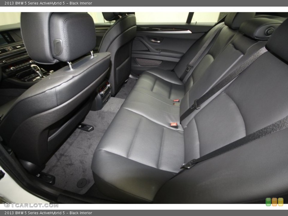 Black Interior Rear Seat for the 2013 BMW 5 Series ActiveHybrid 5 #72466733