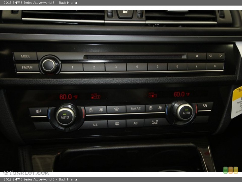 Black Interior Controls for the 2013 BMW 5 Series ActiveHybrid 5 #72466769