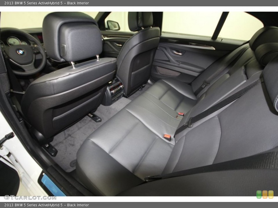 Black Interior Rear Seat for the 2013 BMW 5 Series ActiveHybrid 5 #72466805