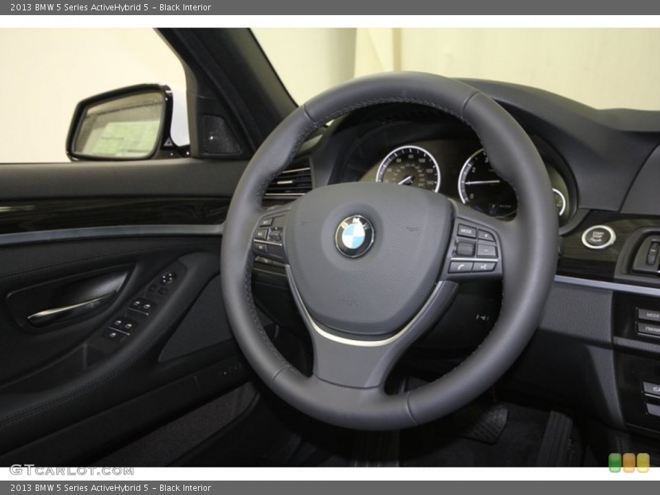 Black Interior Steering Wheel for the 2013 BMW 5 Series ActiveHybrid 5 #72466817