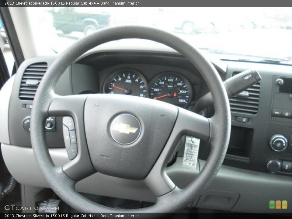 Dark Titanium Interior Steering Wheel for the 2013 Chevrolet Silverado 1500 LS Regular Cab 4x4 #72468257