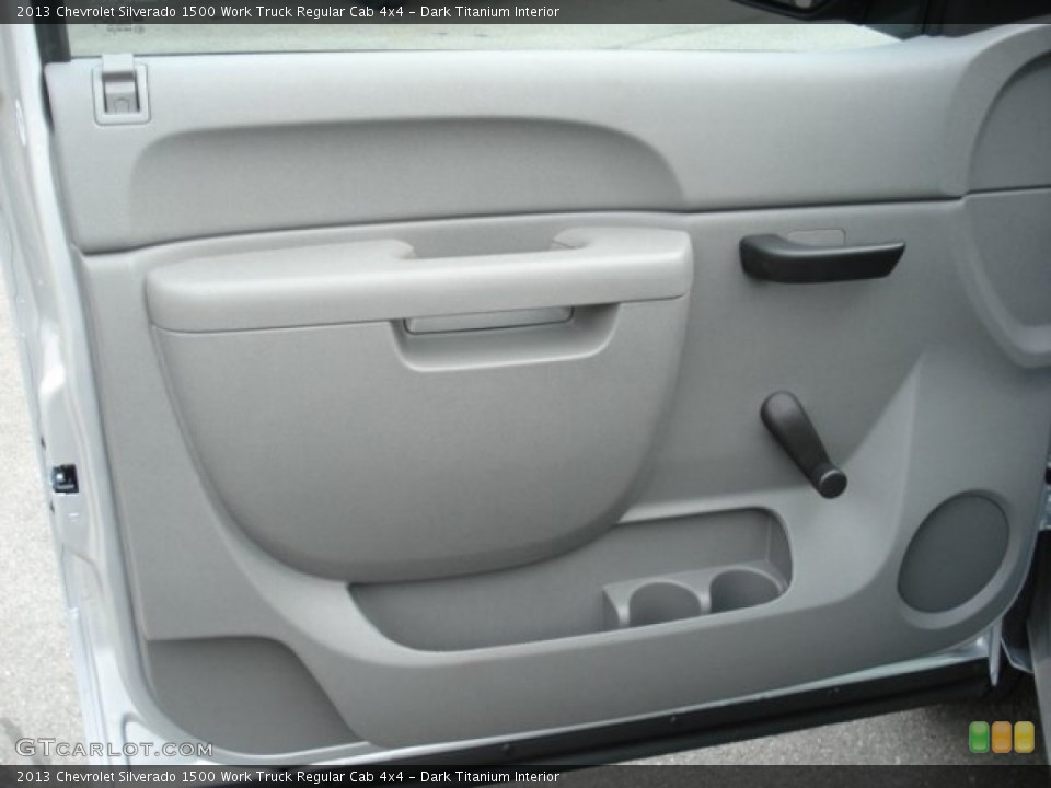 Dark Titanium Interior Door Panel for the 2013 Chevrolet Silverado 1500 Work Truck Regular Cab 4x4 #72468302