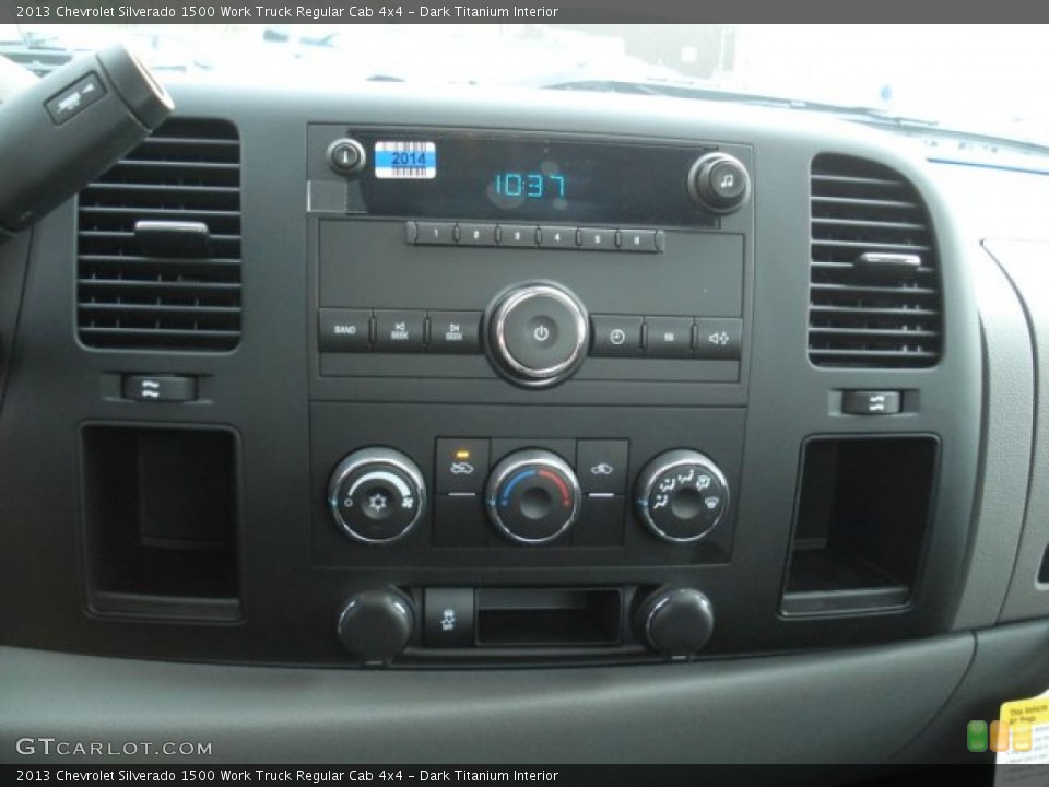Dark Titanium Interior Controls for the 2013 Chevrolet Silverado 1500 Work Truck Regular Cab 4x4 #72468314