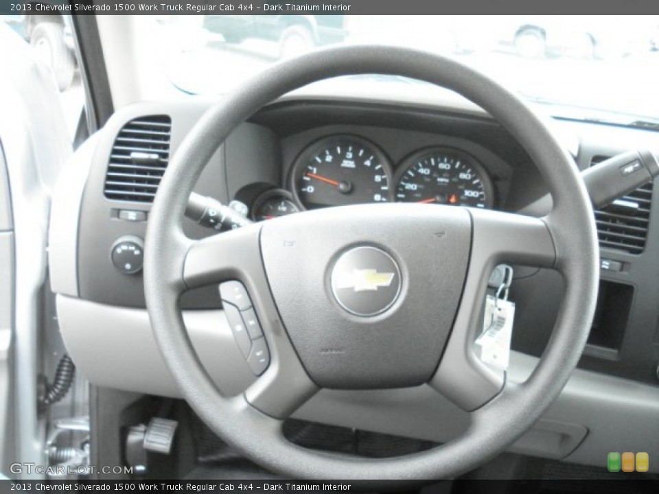 Dark Titanium Interior Steering Wheel for the 2013 Chevrolet Silverado 1500 Work Truck Regular Cab 4x4 #72468317