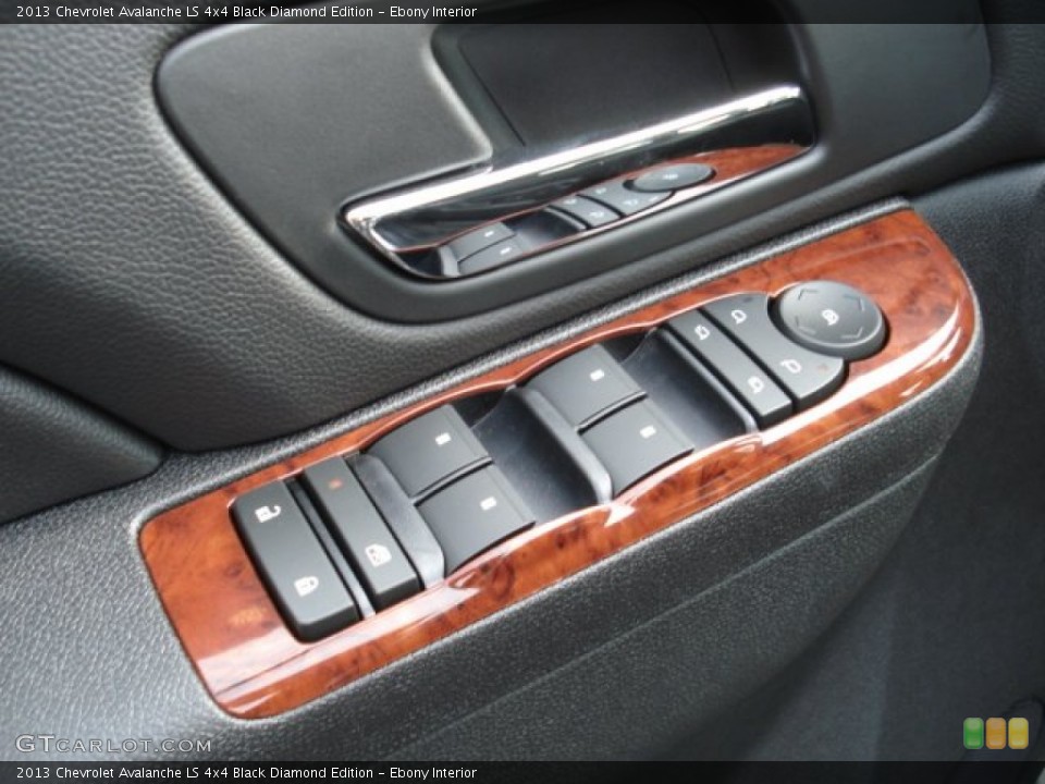 Ebony Interior Controls for the 2013 Chevrolet Avalanche LS 4x4 Black Diamond Edition #72468611