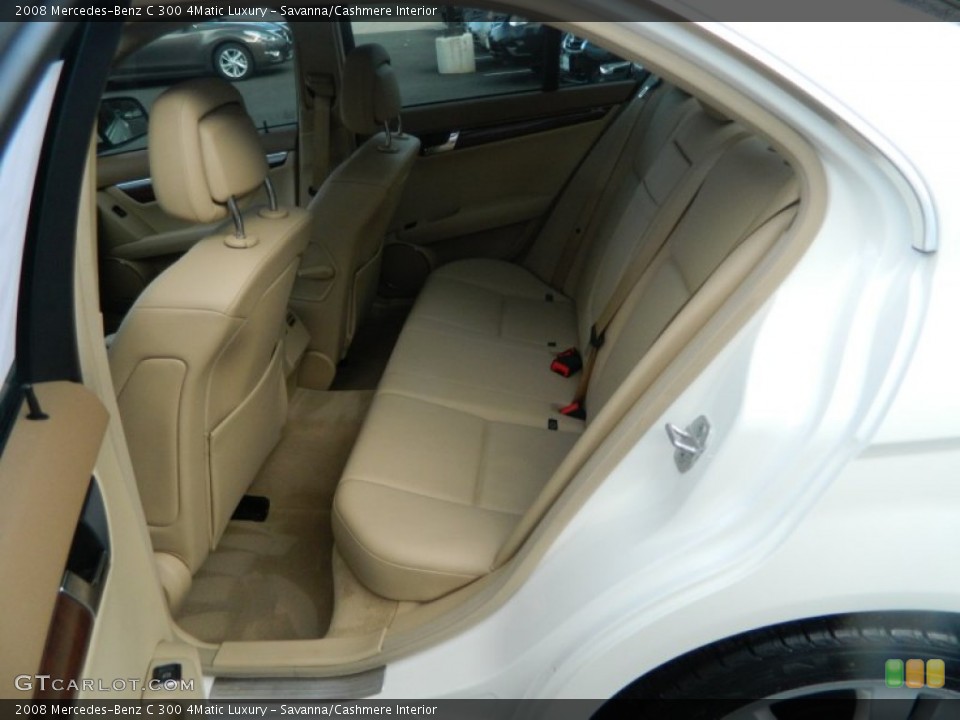Savanna/Cashmere Interior Rear Seat for the 2008 Mercedes-Benz C 300 4Matic Luxury #72470878