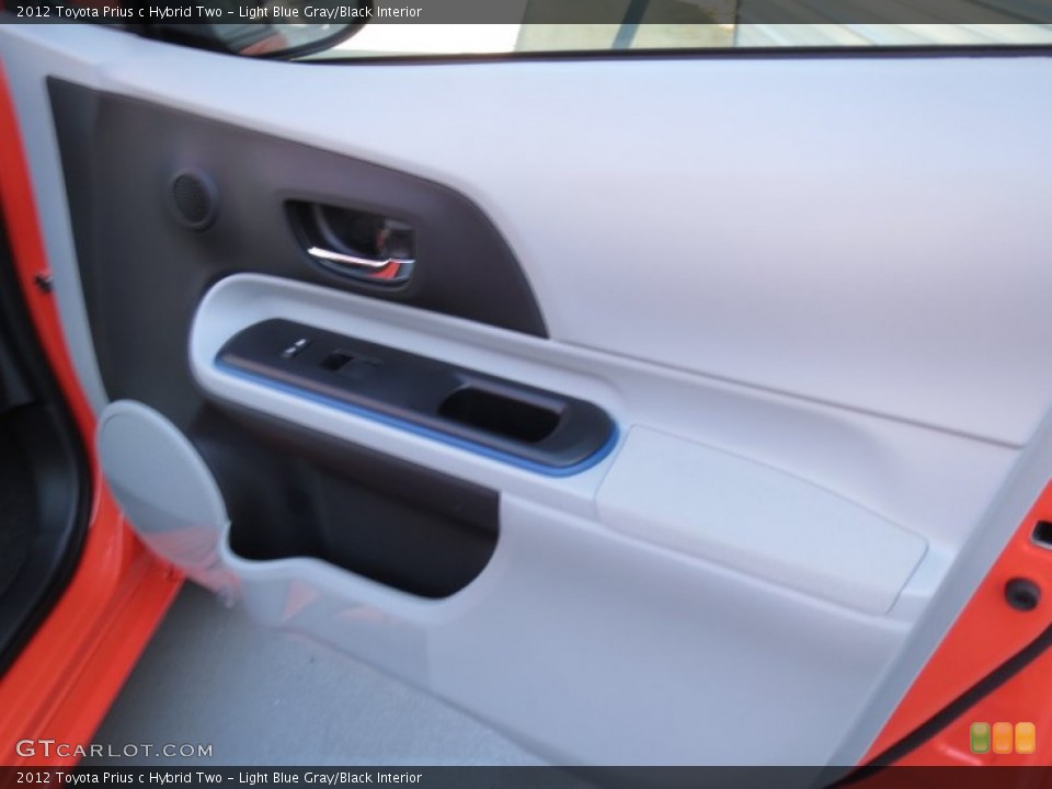 Light Blue Gray/Black Interior Door Panel for the 2012 Toyota Prius c Hybrid Two #72473116