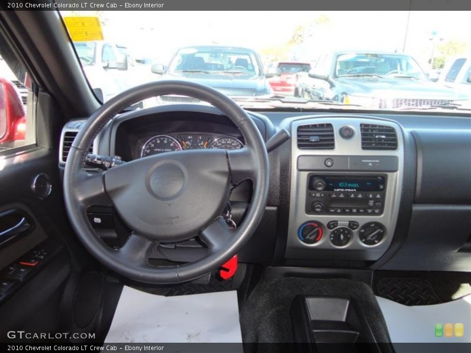 Ebony Interior Dashboard for the 2010 Chevrolet Colorado LT Crew Cab #72475390
