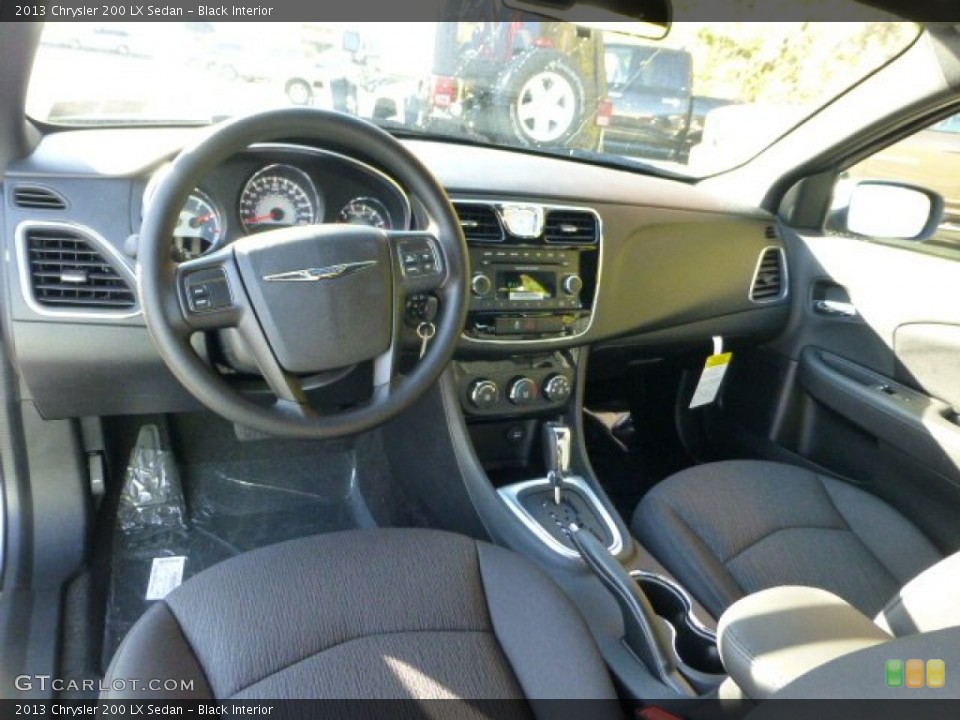 Black Interior Photo for the 2013 Chrysler 200 LX Sedan #72476300