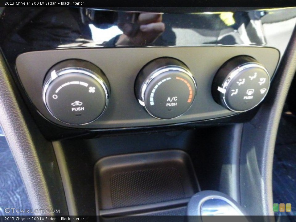 Black Interior Controls for the 2013 Chrysler 200 LX Sedan #72476447