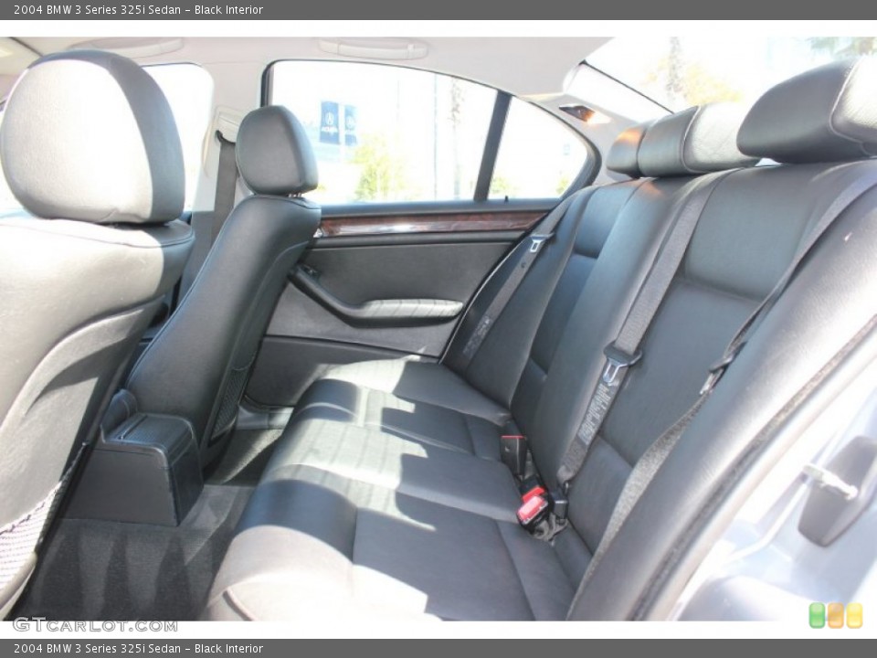 Black Interior Rear Seat for the 2004 BMW 3 Series 325i Sedan #72477061