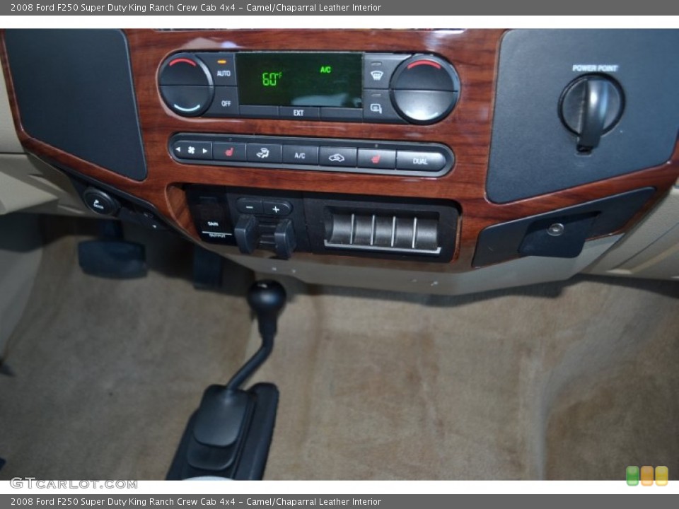 Camel/Chaparral Leather Interior Controls for the 2008 Ford F250 Super Duty King Ranch Crew Cab 4x4 #72478363