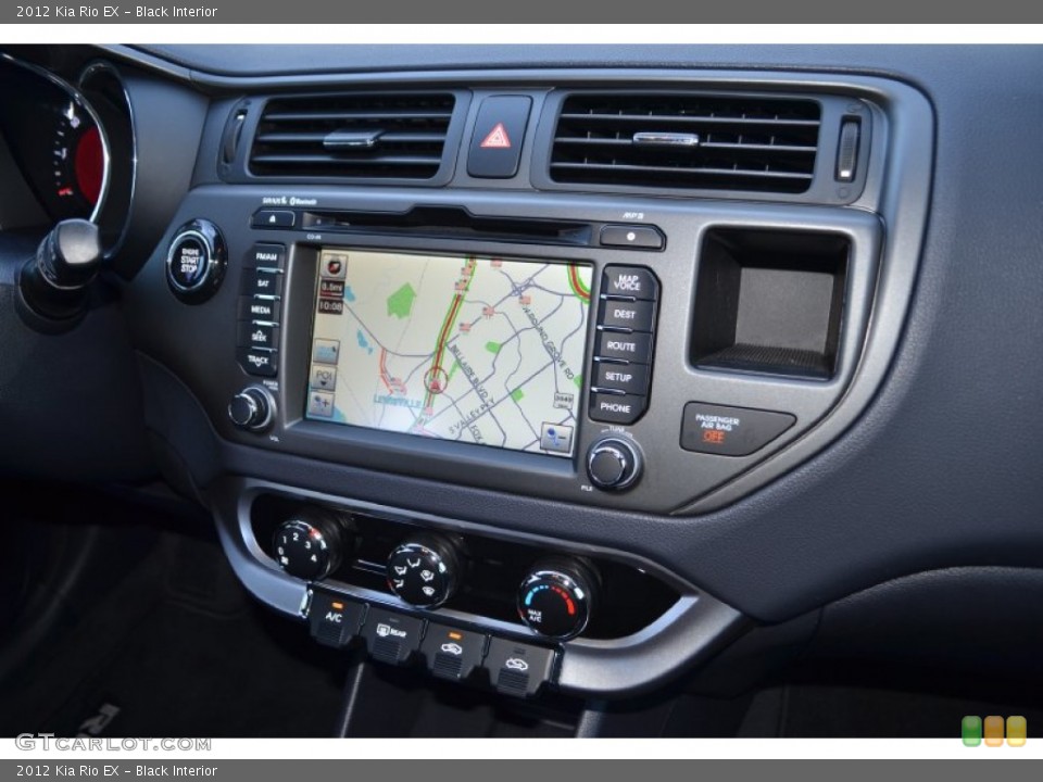 Black Interior Navigation for the 2012 Kia Rio EX #72478834