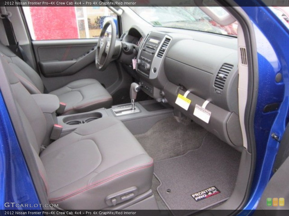 Pro 4X Graphite/Red Interior Photo for the 2012 Nissan Frontier Pro-4X Crew Cab 4x4 #72482002