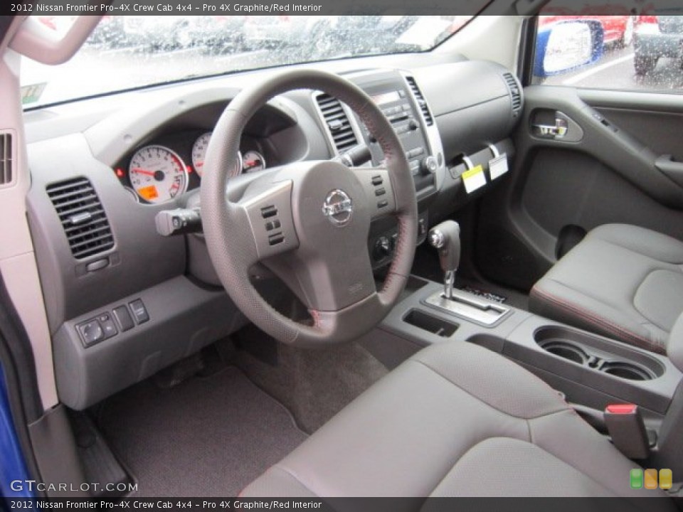 Pro 4X Graphite/Red Interior Prime Interior for the 2012 Nissan Frontier Pro-4X Crew Cab 4x4 #72482176