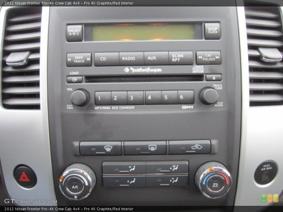 Pro 4X Graphite/Red Interior Controls for the 2012 Nissan Frontier Pro-4X Crew Cab 4x4 #72482223
