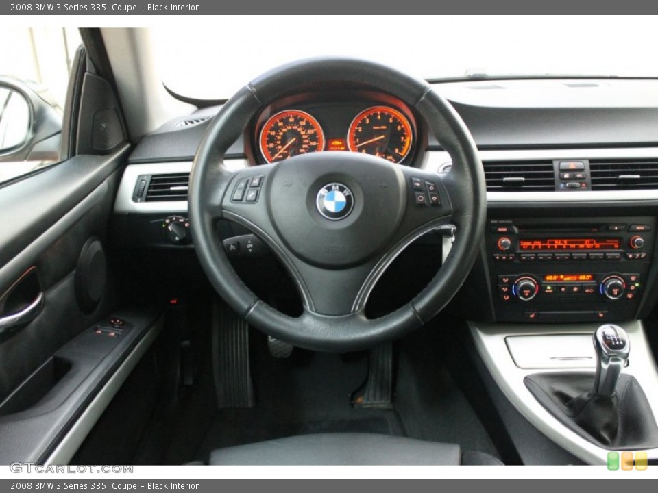 Black Interior Dashboard for the 2008 BMW 3 Series 335i Coupe #72484345