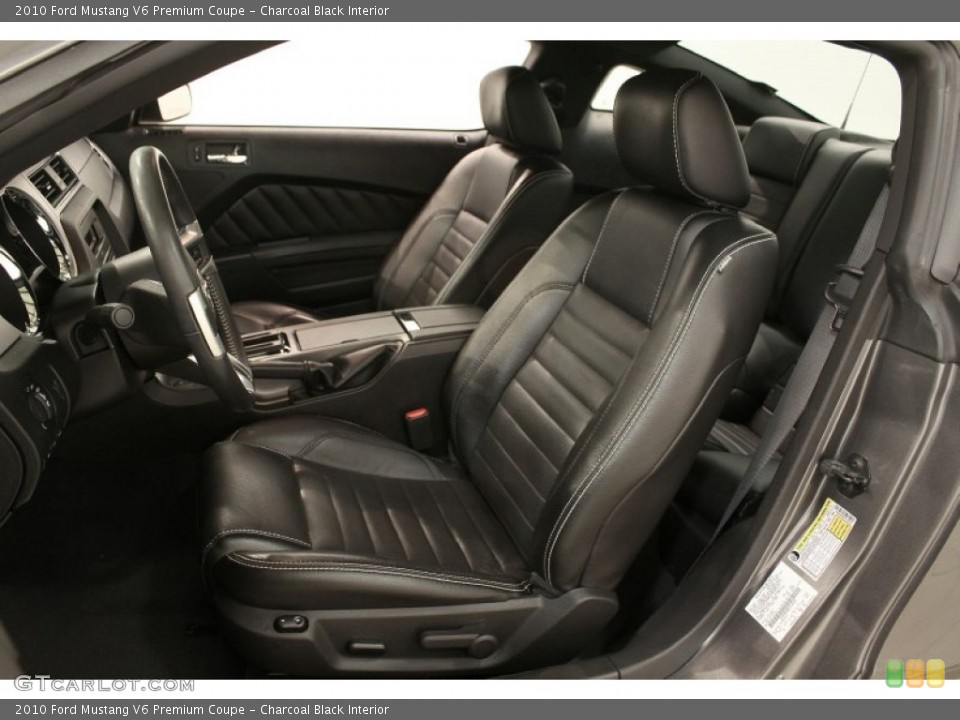 Charcoal Black Interior Photo for the 2010 Ford Mustang V6 Premium Coupe #72485371