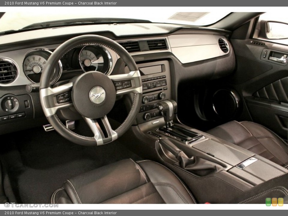 Charcoal Black Interior Prime Interior for the 2010 Ford Mustang V6 Premium Coupe #72485392