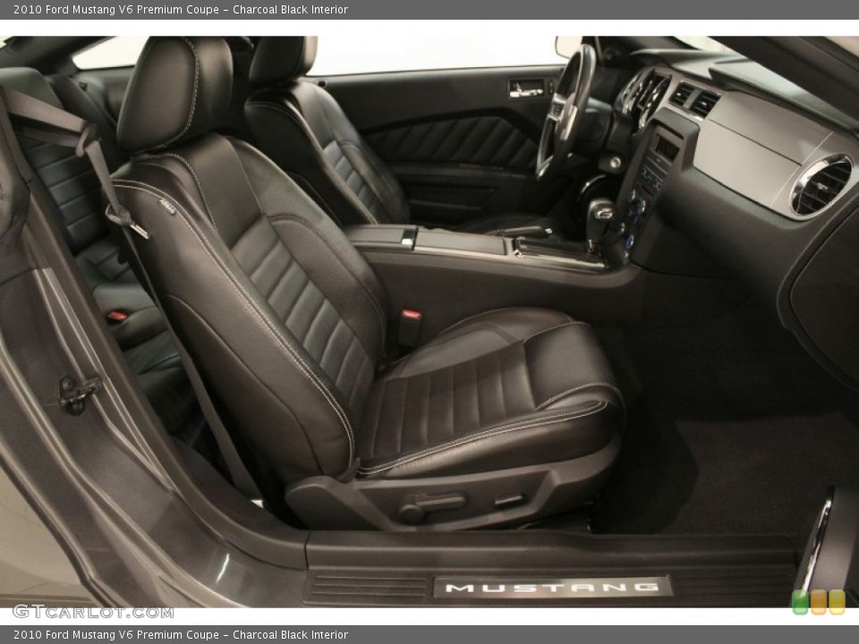 Charcoal Black Interior Front Seat for the 2010 Ford Mustang V6 Premium Coupe #72485595