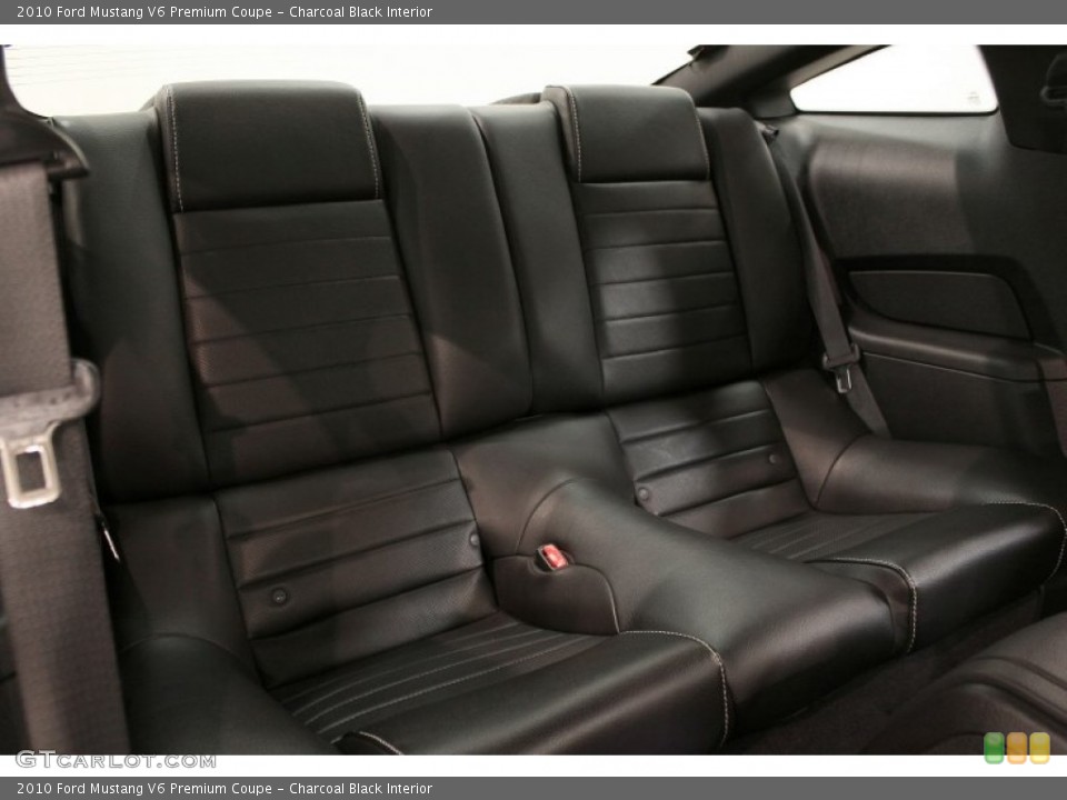 Charcoal Black Interior Rear Seat for the 2010 Ford Mustang V6 Premium Coupe #72485644