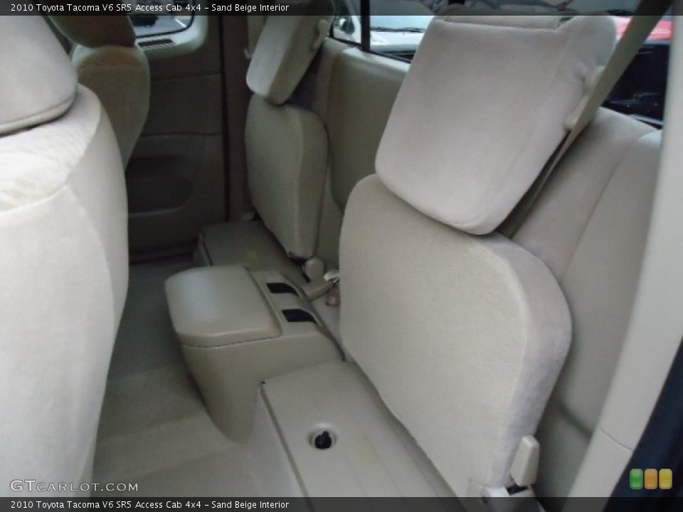Sand Beige Interior Rear Seat for the 2010 Toyota Tacoma V6 SR5 Access Cab 4x4 #72487417