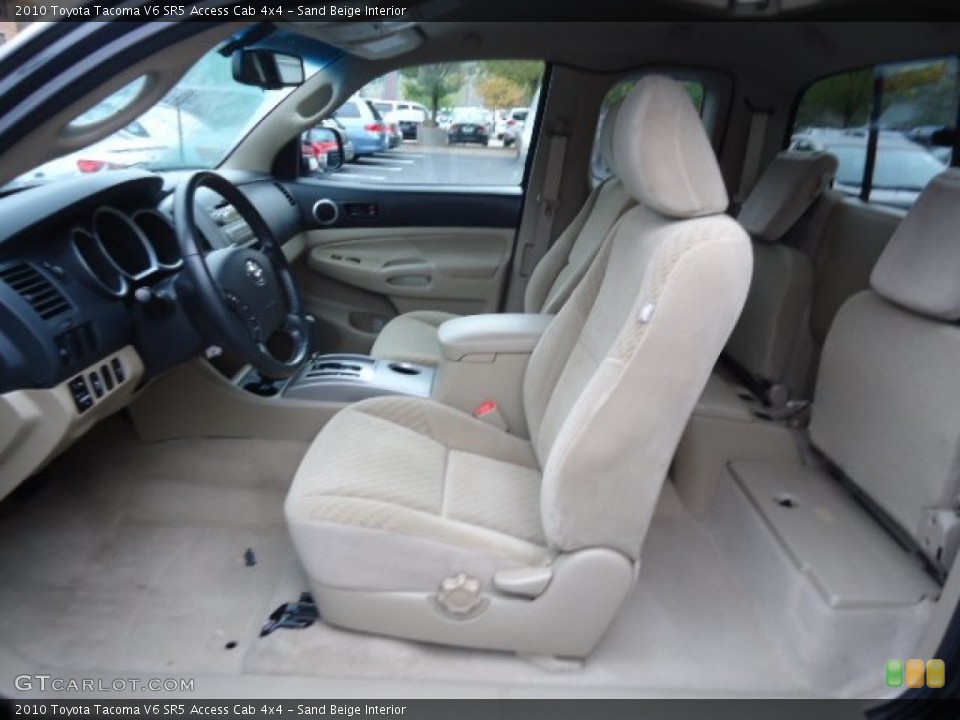 Sand Beige Interior Photo for the 2010 Toyota Tacoma V6 SR5 Access Cab 4x4 #72487630