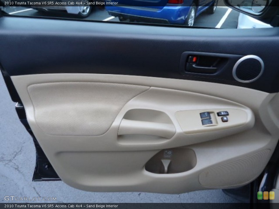 Sand Beige Interior Door Panel for the 2010 Toyota Tacoma V6 SR5 Access Cab 4x4 #72487651