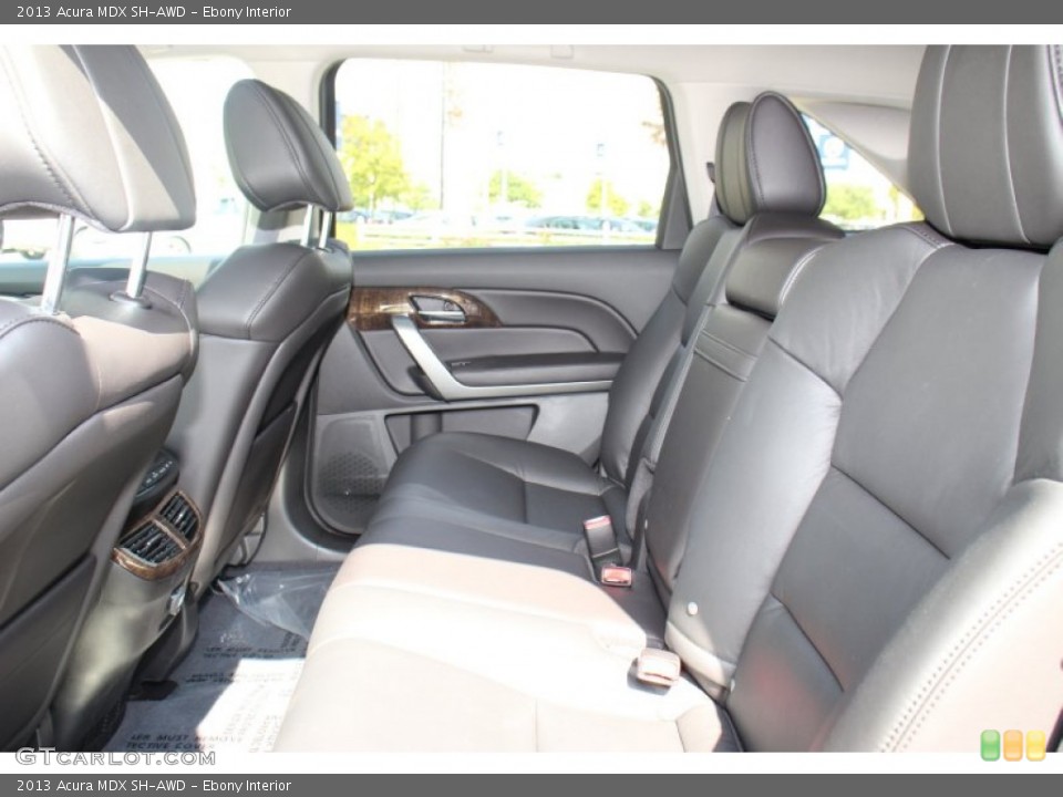 Ebony Interior Rear Seat for the 2013 Acura MDX SH-AWD #72487720