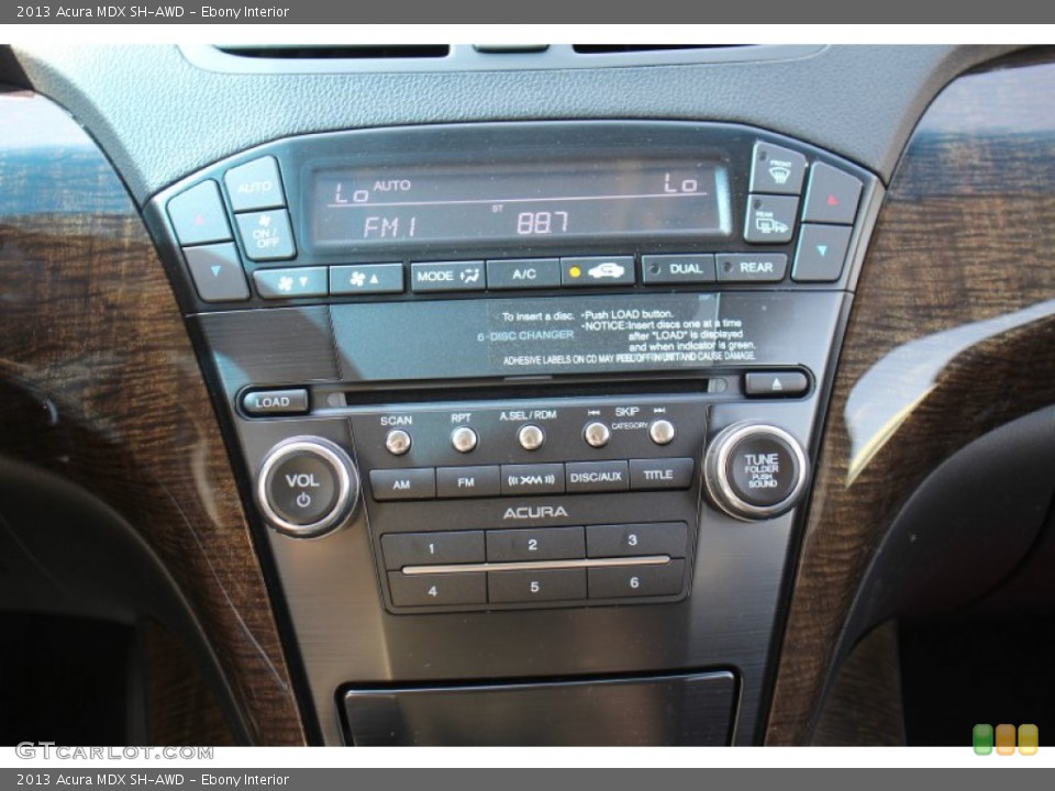 Ebony Interior Controls for the 2013 Acura MDX SH-AWD #72487891