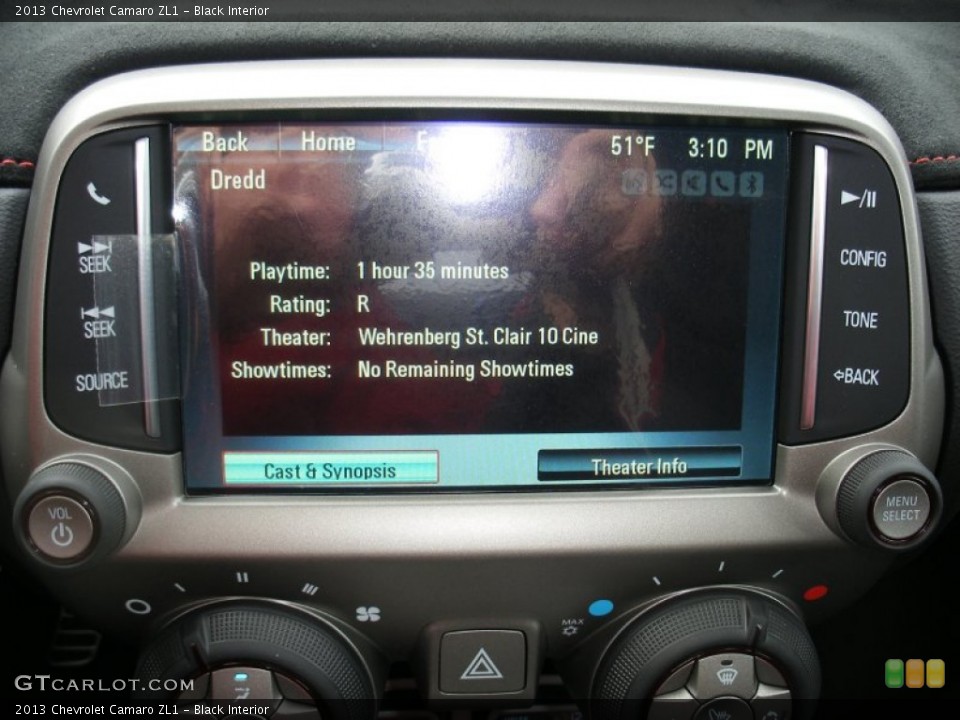 Black Interior Controls for the 2013 Chevrolet Camaro ZL1 #72488077