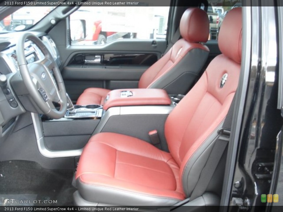 Limited Unique Red Leather Interior Photo for the 2013 Ford F150 Limited SuperCrew 4x4 #72490717