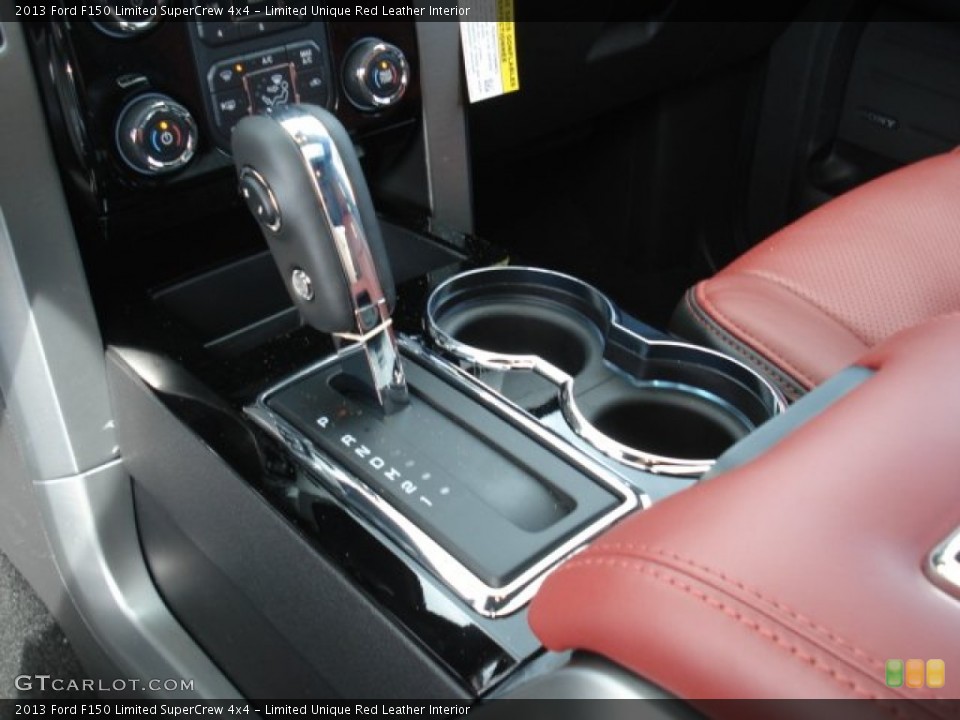 Limited Unique Red Leather Interior Transmission for the 2013 Ford F150 Limited SuperCrew 4x4 #72490837