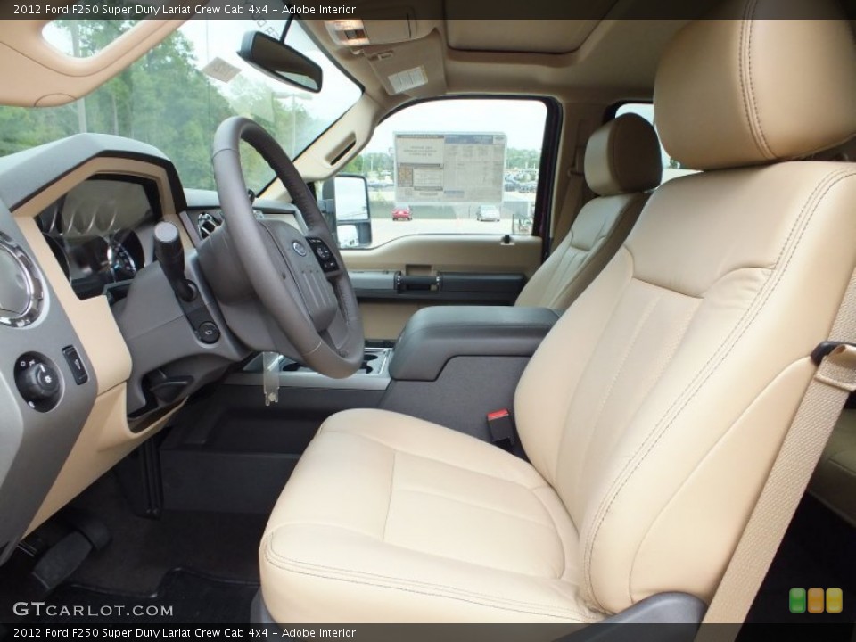 Adobe Interior Photo for the 2012 Ford F250 Super Duty Lariat Crew Cab 4x4 #72493180