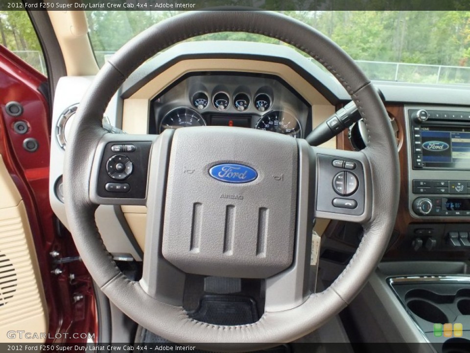 Adobe Interior Steering Wheel for the 2012 Ford F250 Super Duty Lariat Crew Cab 4x4 #72493450