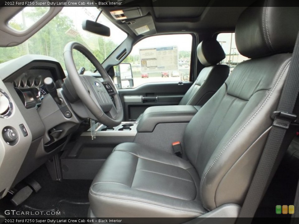 Black Interior Photo for the 2012 Ford F250 Super Duty Lariat Crew Cab 4x4 #72493910