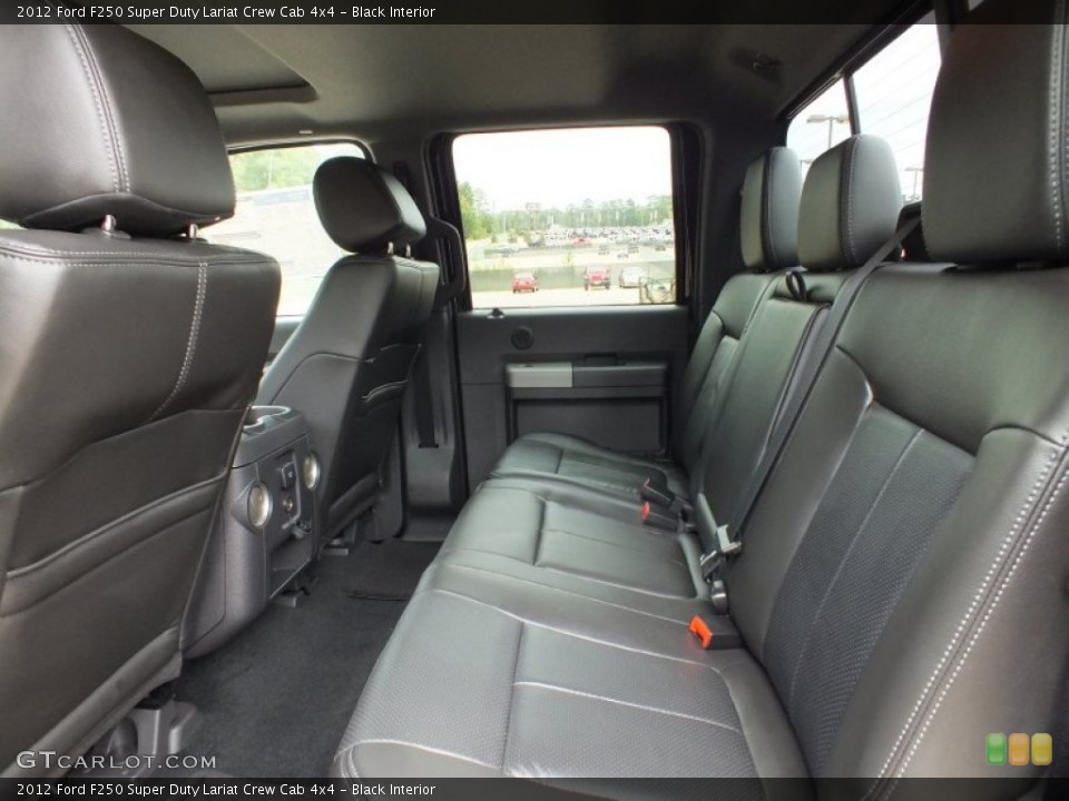 Black Interior Photo for the 2012 Ford F250 Super Duty Lariat Crew Cab 4x4 #72493936