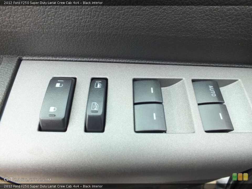 Black Interior Controls for the 2012 Ford F250 Super Duty Lariat Crew Cab 4x4 #72494101