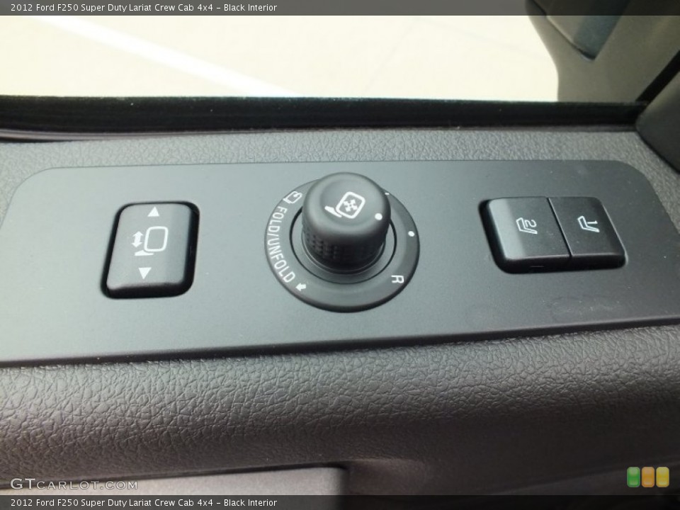 Black Interior Controls for the 2012 Ford F250 Super Duty Lariat Crew Cab 4x4 #72494128