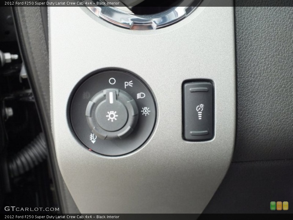 Black Interior Controls for the 2012 Ford F250 Super Duty Lariat Crew Cab 4x4 #72494149