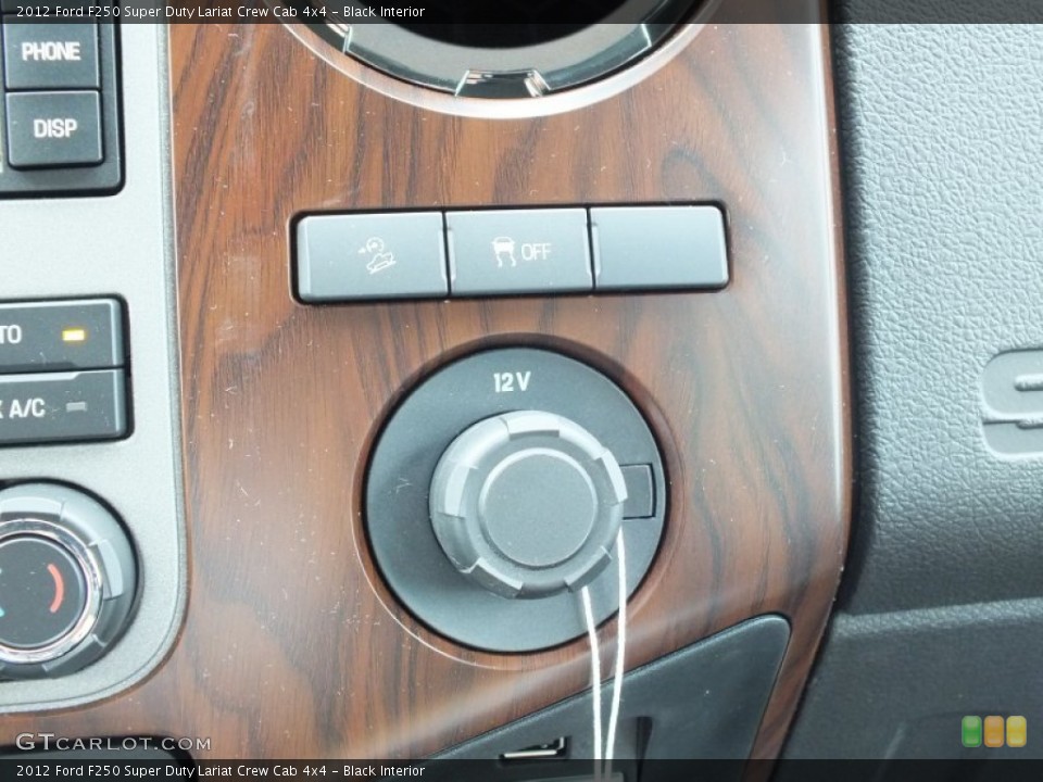 Black Interior Controls for the 2012 Ford F250 Super Duty Lariat Crew Cab 4x4 #72494311