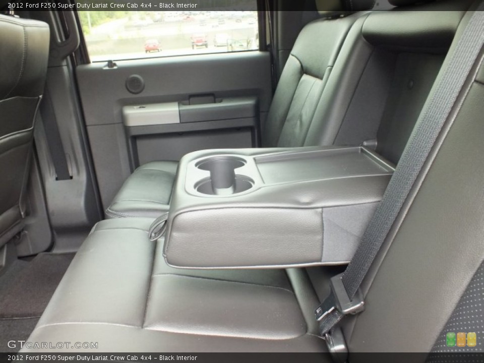 Black Interior Rear Seat for the 2012 Ford F250 Super Duty Lariat Crew Cab 4x4 #72494441
