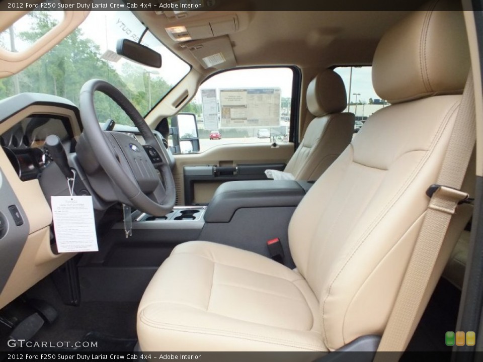 Adobe Interior Photo for the 2012 Ford F250 Super Duty Lariat Crew Cab 4x4 #72494593